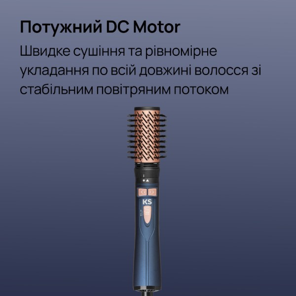 Фото - Фен-щітка KS 4in1H302 Blue (150012)